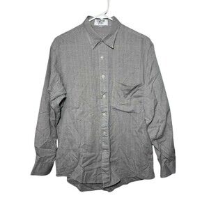 Valentino Uomo Button Down Shirt Men's Large Light Brown Long Sleeve